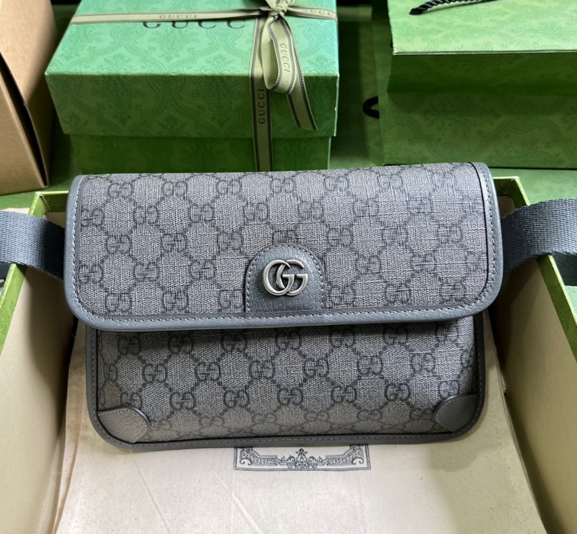 Gucci GG Double G Belt Bag Azul — vista principal