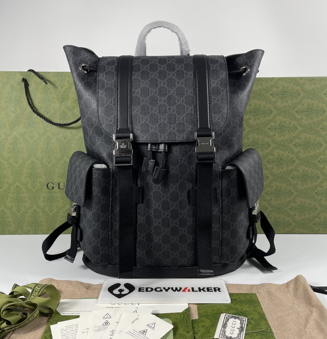 Gucci GG Noir Explorer Backpack — vista principal