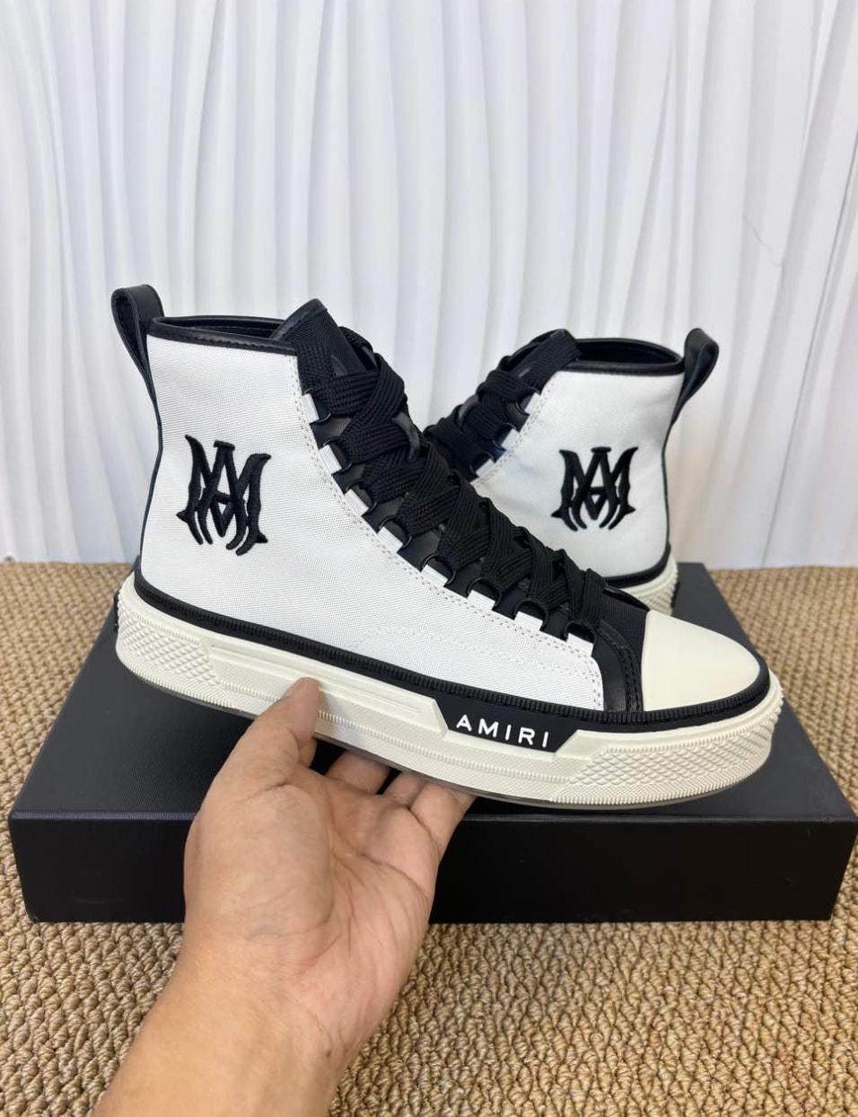 Amiri MA Court High White Black — vista principal