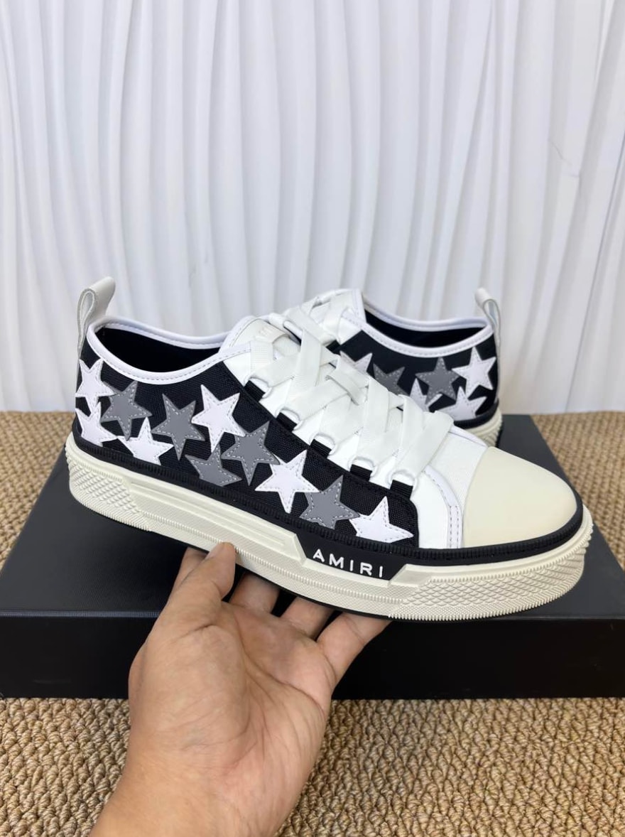 Amiri Stars Court Low Grey Black — vista principal