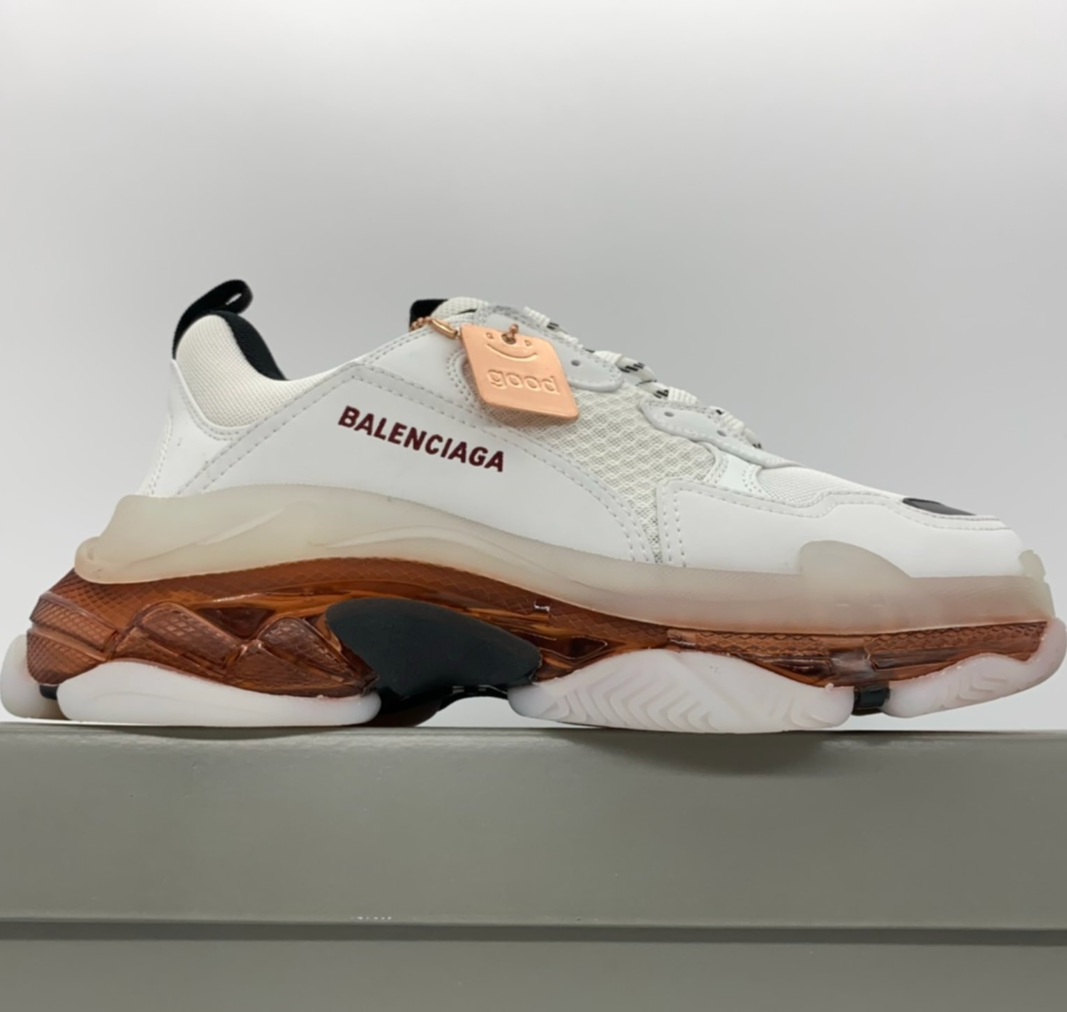 Balenciaga Triple S White Clear Copper Sole — vista principal