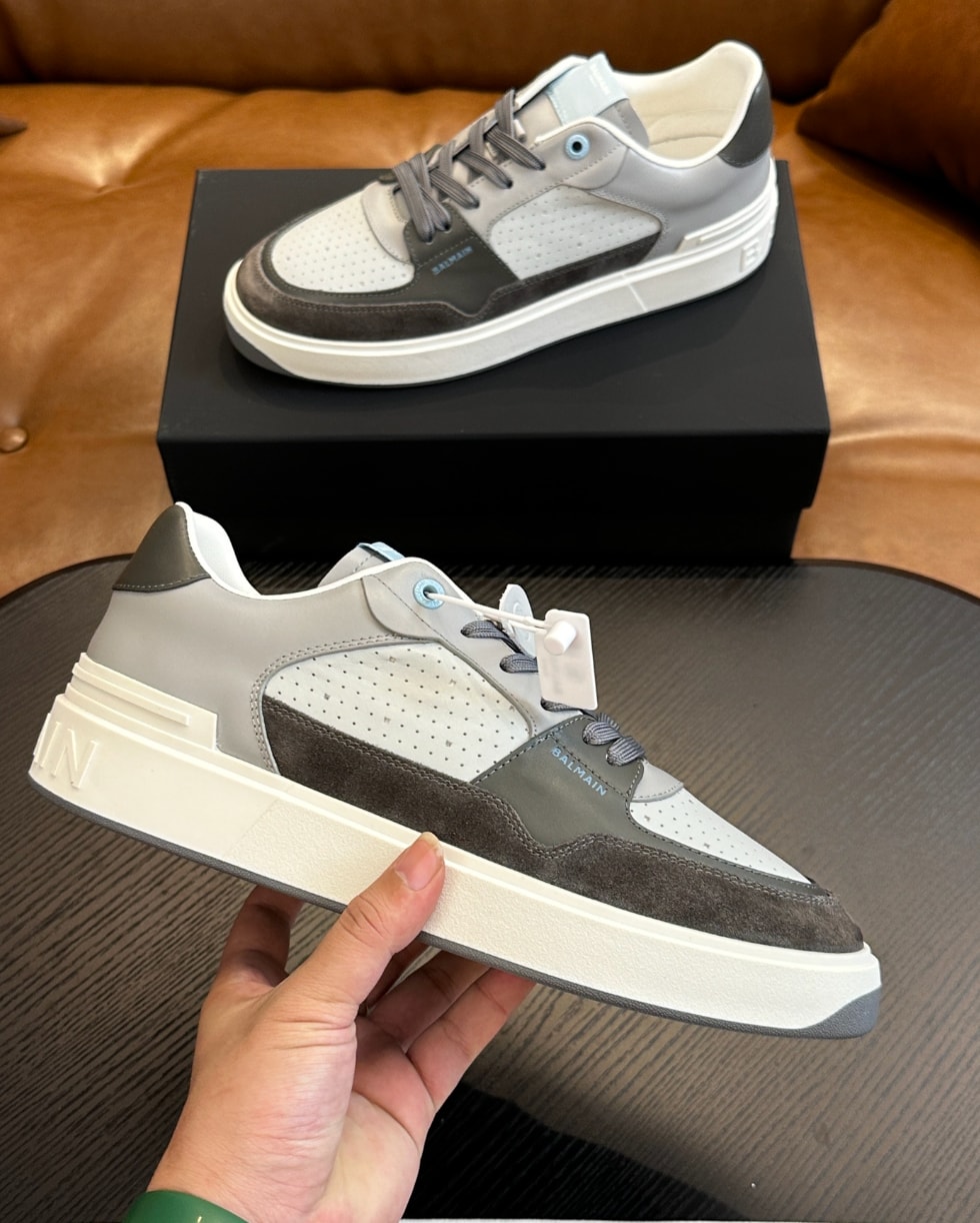 Balmain B-Ball Sneakers Grey White — vista principal