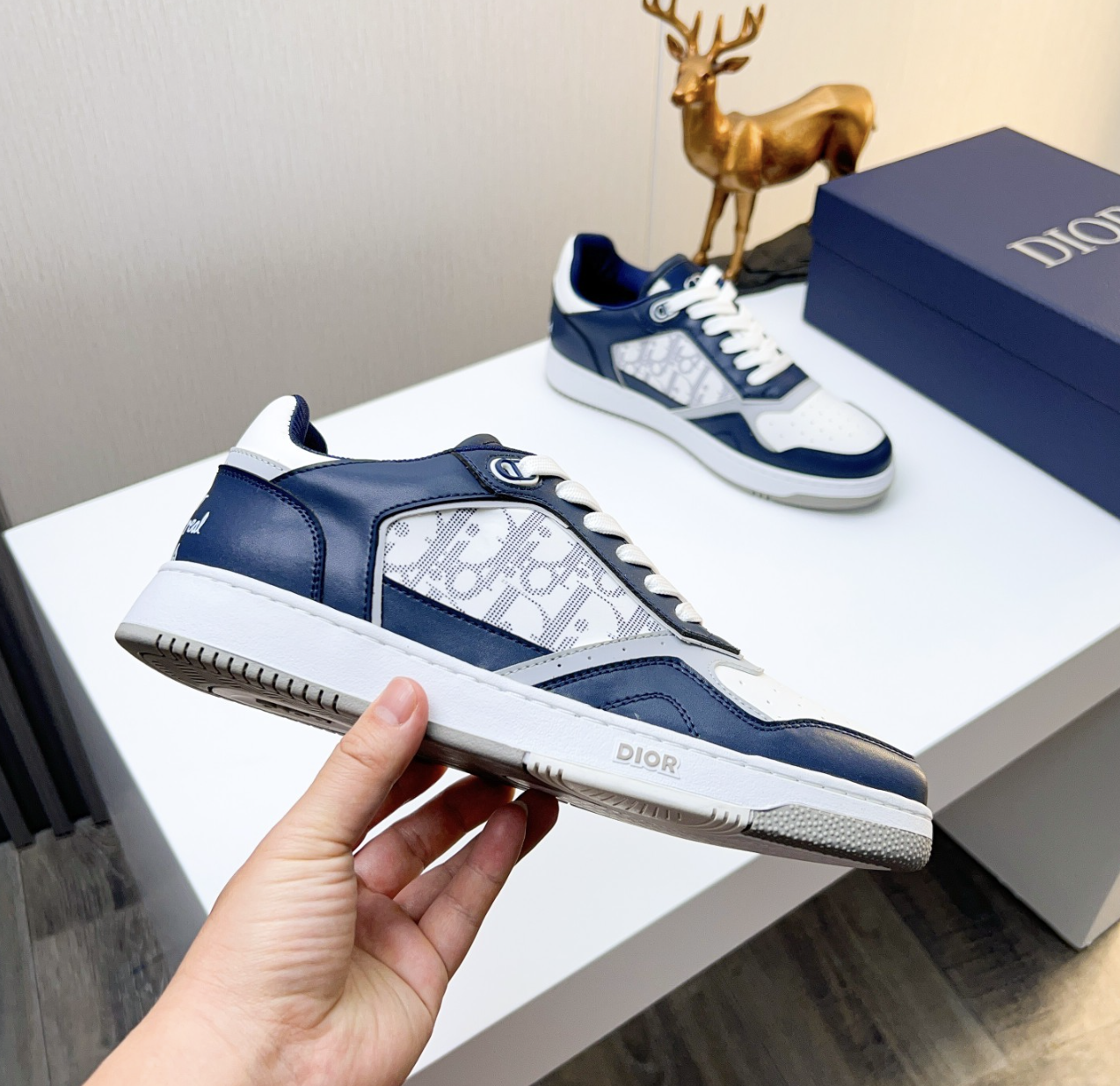 Dior B57 Monogram Friends Edition Navy / White — vista principal