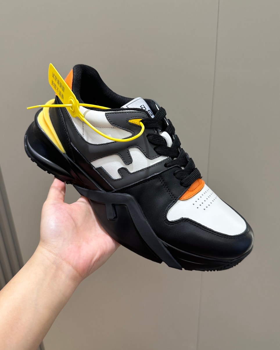 Fendi FF Cut-Out Runner Black Orange — vista principal