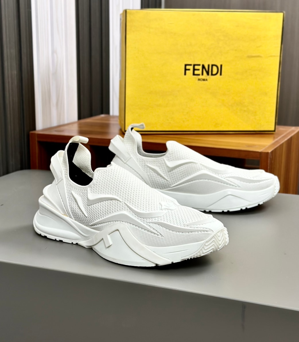 Fendi Flow Slip-On White — vista principal