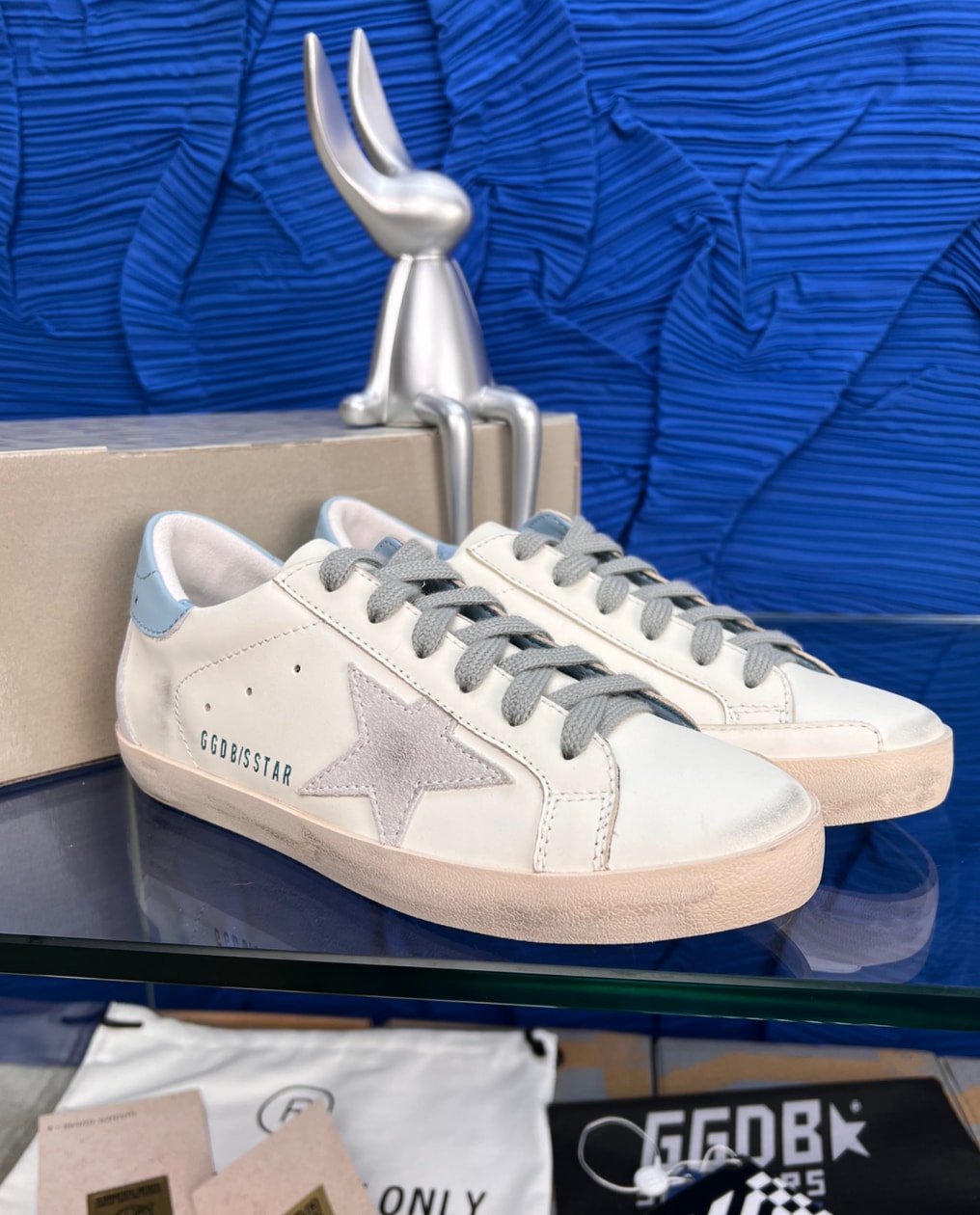 Golden Goose Super-Star White Light Blue — vista principal