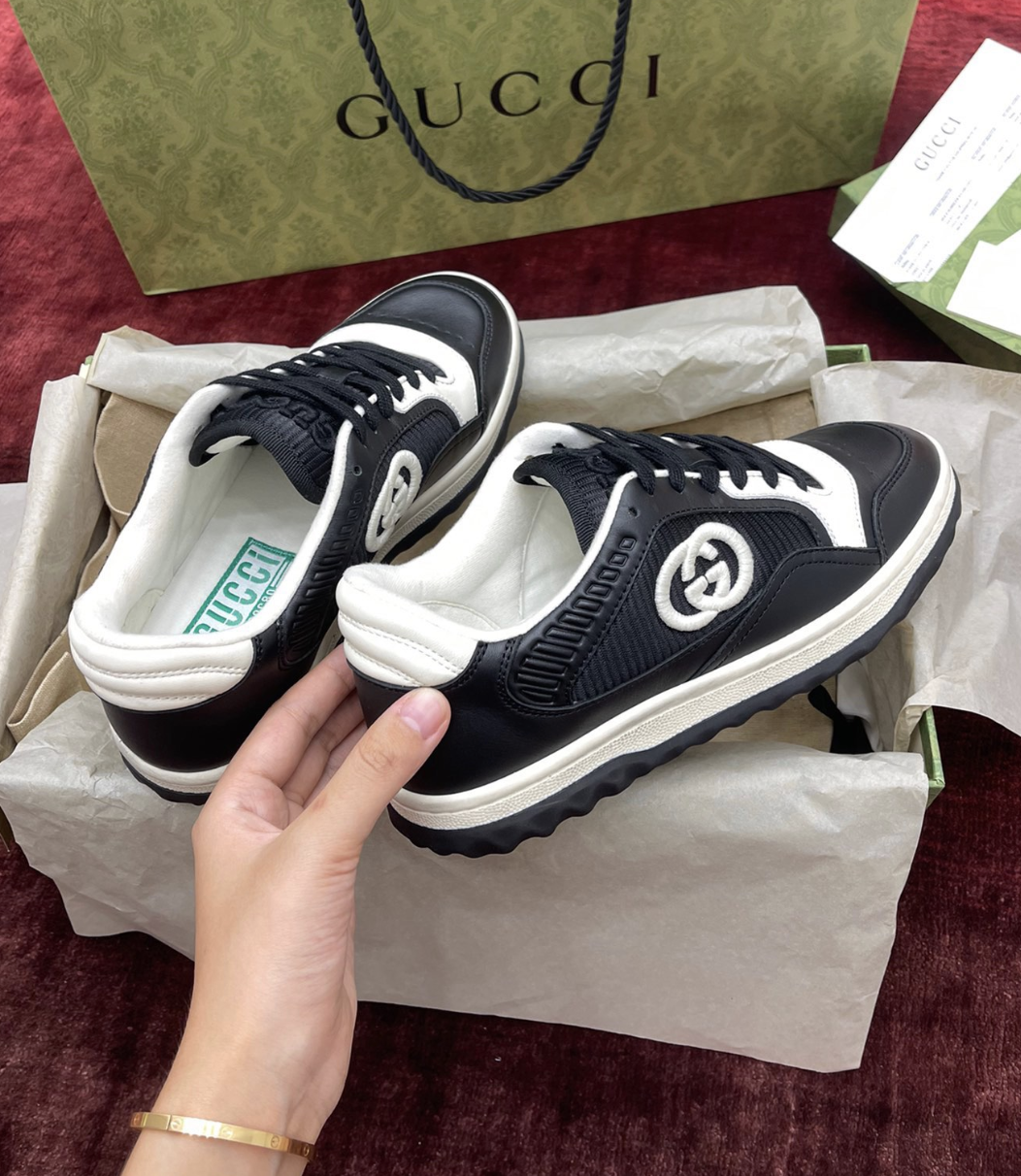 Gucci G75 Low Sneaker Black / White — vista principal