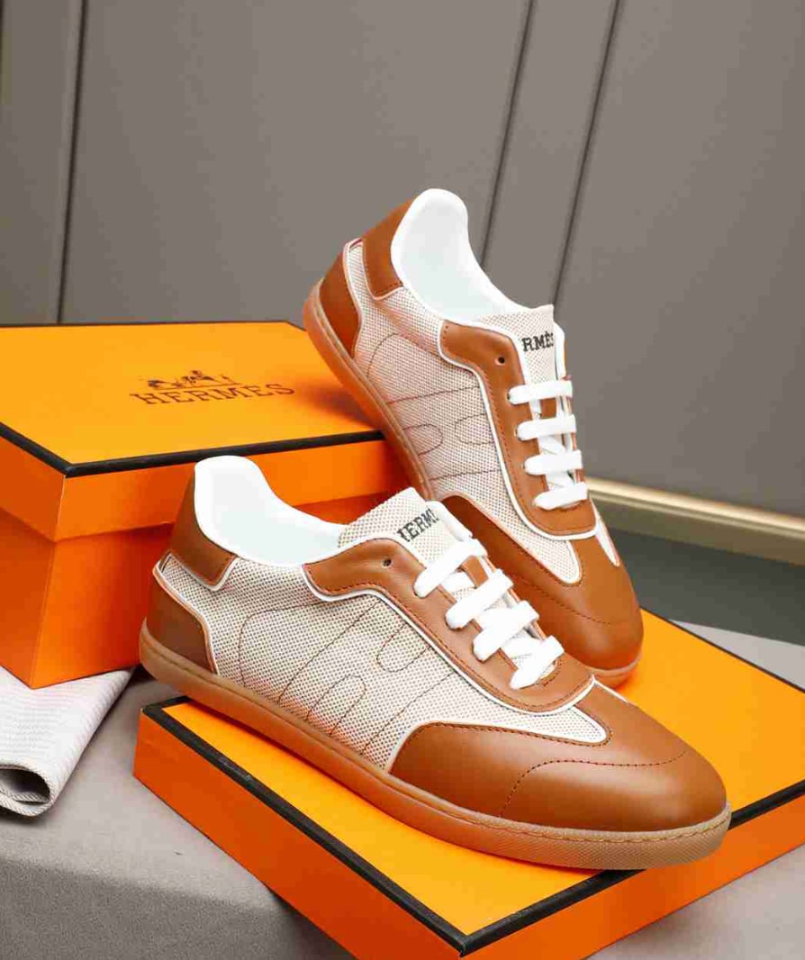 Hermès Retro Trainer Tan — vista principal