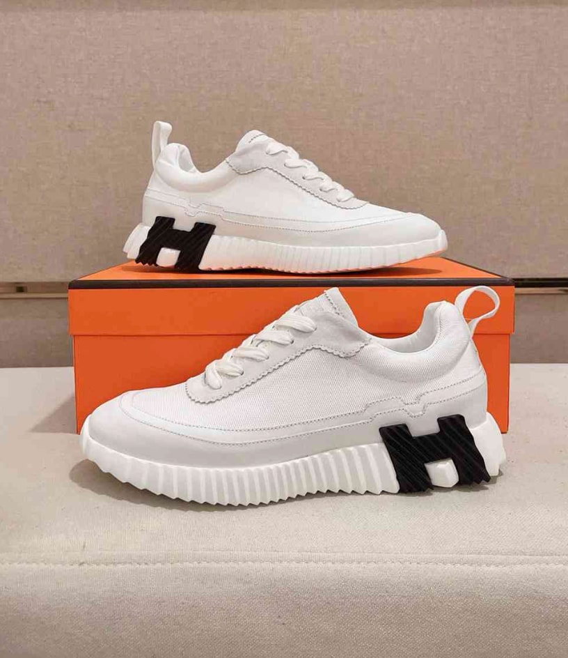 Hermès Wave-Sole Low-Top White — vista principal