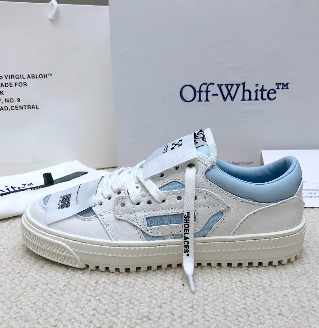 Off-White Vulcanized Low White / Light Blue — vista principal