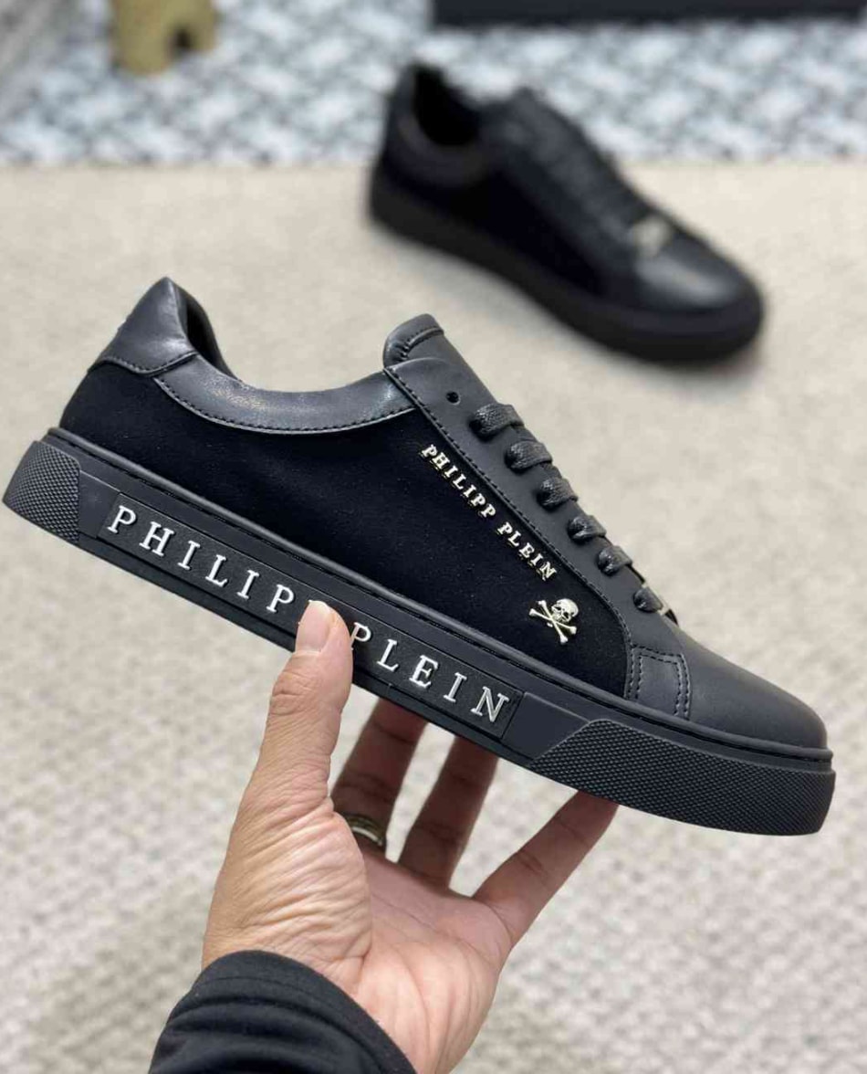 Philipp Plein Skull Low-Top Black Matte — vista principal