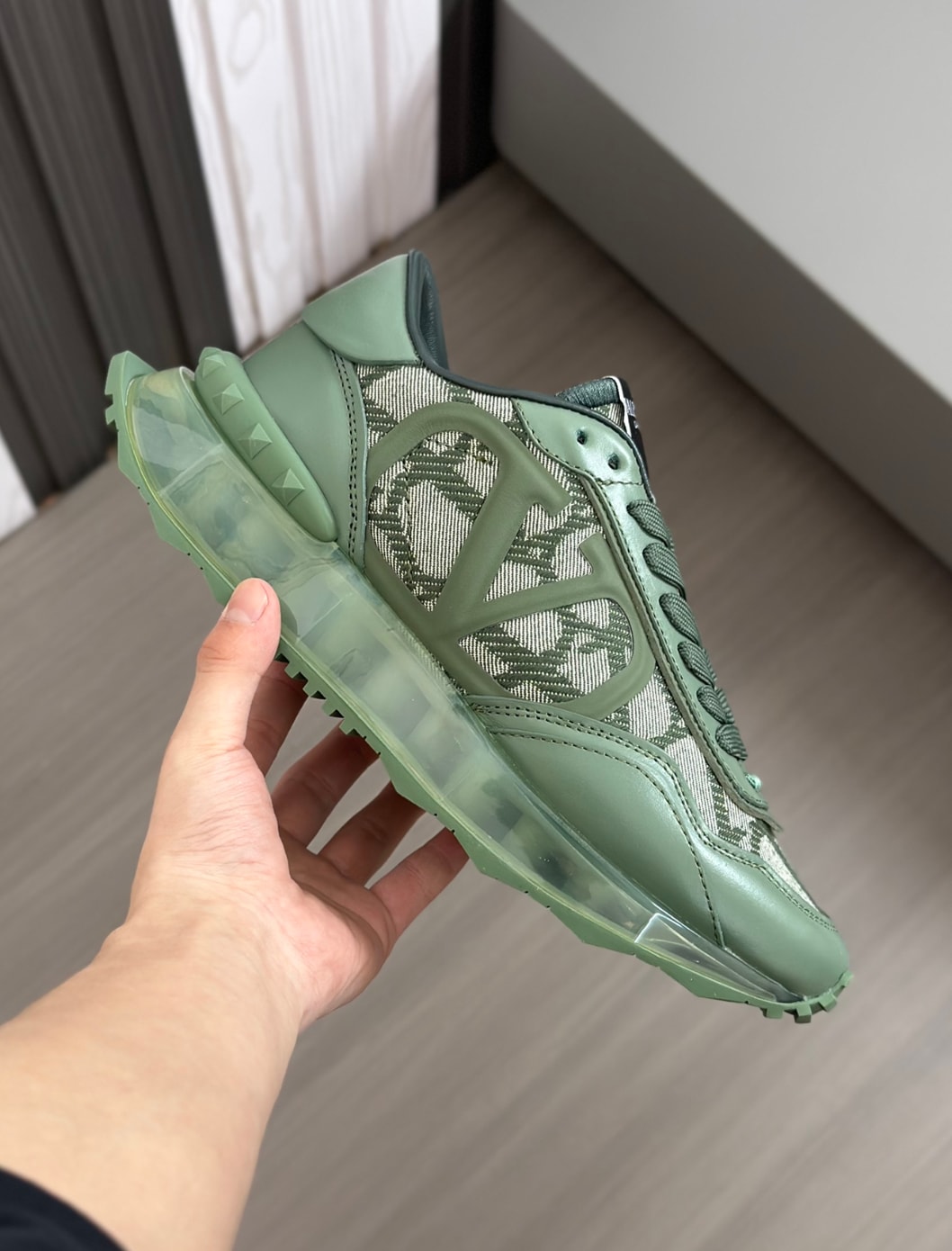 Valentino Toile Iconographe Runner Olive — vista principal