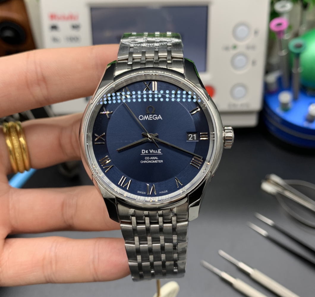 Omega De Ville Co-Axial Chronometer Blue Dial Steel — vista principal